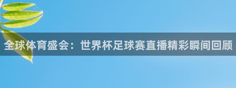 全球体育盛会：世界杯足球赛直播精彩瞬间回顾