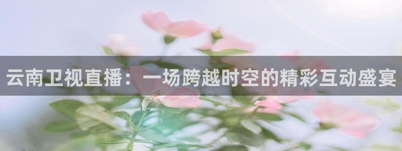 雨燕体育nba直播免费观看：云南卫视直播：一场跨越时空的精彩互动盛宴